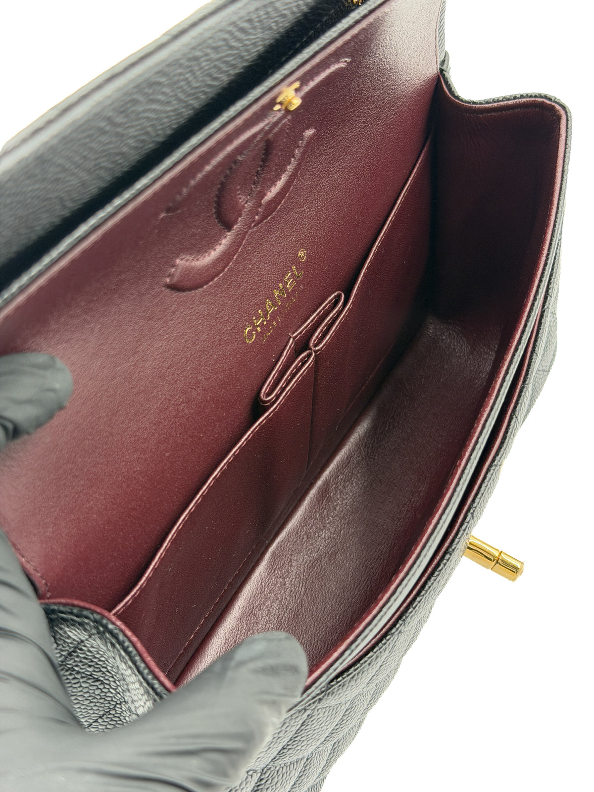 マトラッセ25 キャビアスキン ゴールド金具 28番台 2019